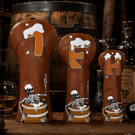 WINE BARREL SKULL WOOD HEAD COVER - Funky HeadcoversWINE BARREL SKULL WOOD HEAD COVERFunky HeadcoversFunky Headcovers8300363DRIVERWINE BARREL SKULL WOOD HEAD COVER