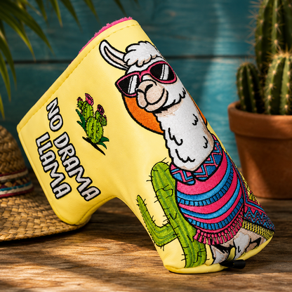 YELLOW LLAMA BLADE PUTTER HEADCOVER - Funky HeadcoversYELLOW LLAMA BLADE PUTTER HEADCOVERFunky HeadcoversFunky Headcovers6013302YELLOW LLAMA BLADE PUTTER HEADCOVER